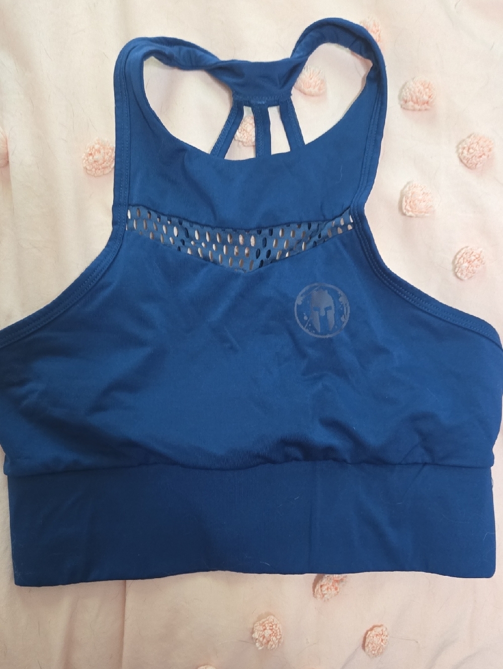 Women’s High Neck Sports Bra - Deep Blue